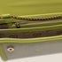 90 Feet Kaya Lime Green Premium Genuine Leather and Canvas Clutch Bag